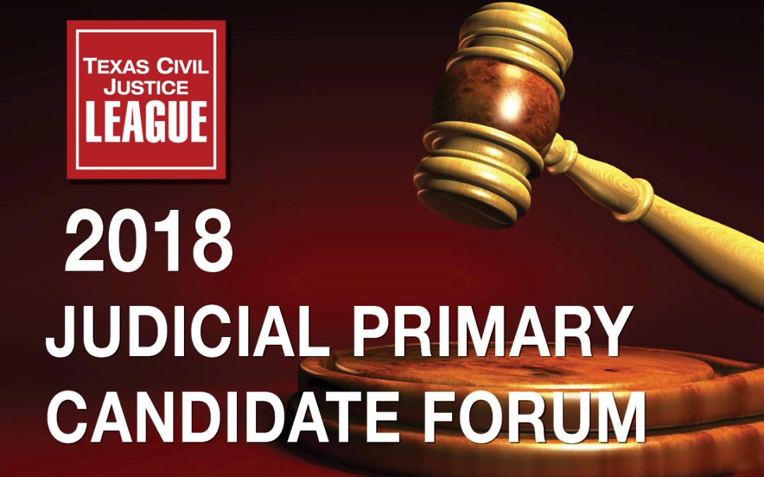 Register Now: TCJL Judicial Primary Candidate Forum 1-30-18